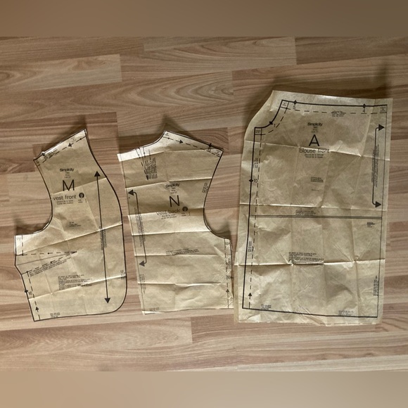 1976 Simplicity Misses Skirt,Vest,Scarf & Pullover Blouse 7880 - Picture 4 of 4